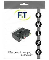 1.00.002 ADAPTOR SCART +3RCA+ΔΙΑΚΟΠΤΗ