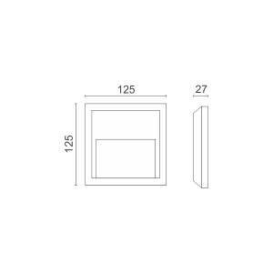 ΑΠΛΙΚΑ LED ΕΞΩΤΕΡΙΚΟΥ ΧΩΡΟΥ 1.5W 4000K