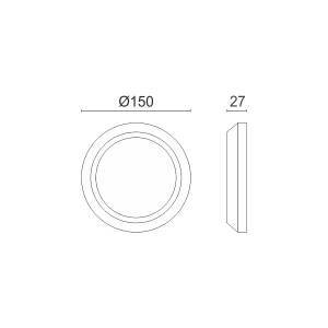 ΑΠΛΙΚΑ LED ΕΞΩΤΕΡΙΚΟΥ ΧΩΡΟΥ 3W 3000K