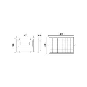 ΗΛΙΑΚΟΣ ΠΡΟΒΟΛΕΑΣ LED SMD 200W 6000K