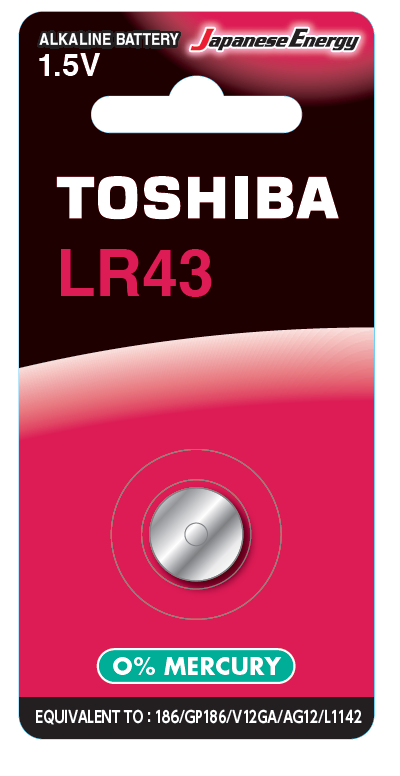 Toshiba LR43 (blister 1 pc) - LR43 BP-1C