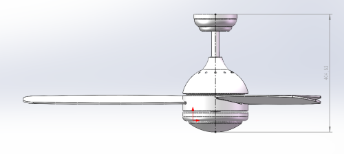 ΑΝΕΜΙΣΤΗΡΑΣ ΟΡΟΦΗΣ CF-4812 MATT BLACK 48" ΜΕ LED ΦΩΣ ΚΑΙ ΤΗΛΕΧΕΙΡΙΣΤΗΡΙΟ 85W