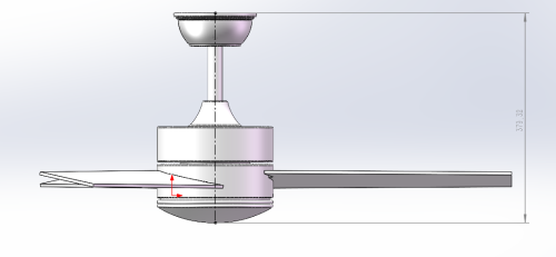 ΑΝΕΜΙΣΤΗΡΑΣ ΟΡΟΦΗΣ CF-4215 MATT BLACK 42" ΜΕ LED ΦΩΣ ΚΑΙ ΤΗΛΕΧΕΙΡΙΣΤΗΡΙΟ 85W