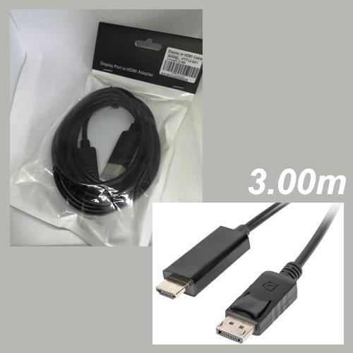 FTT14-031 DisplayPort ΣΕ HDMI Male Cable 3.00M