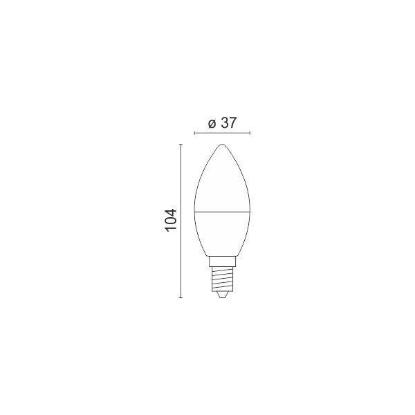 ΛΑΜΠΤΗΡAΣ LED E14 5W 4000K
