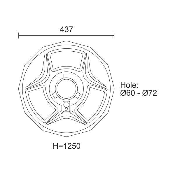 ΗΛΙΑΚΟ ΦΩΤΙΣΤΙΚΟ ΠΛΑΤΕΙΑΣ LED 150W 6000K