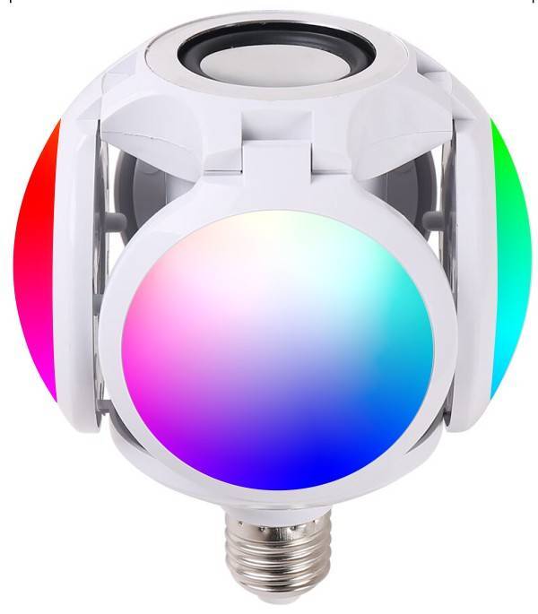 ΦΩΤΙΣΤΙΚΑ E27 RGB+WHITE ΜΕ BLUETOOTH SPEAKER 30W