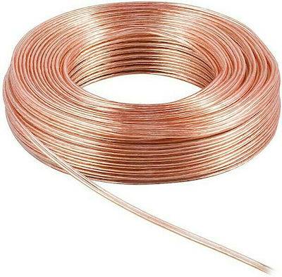 FTT12-010 ΚΑΛΩΔΙΟ TELEWIRE ΗΧΕΙΩΝ  ΔΙΑΦΑΝΟ 2 Χ 0.75mm ΚΑΘΑΡΟΣ ΧΑΛΚΟΣ (5METΡΑ)