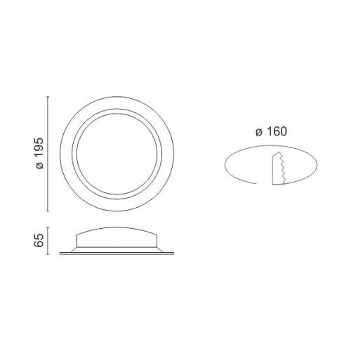 ΧΩΝΕΥΤΟ LED ΟΡΟΦΗΣ ΣΤΕΓΑΝΟ 24W 4000K