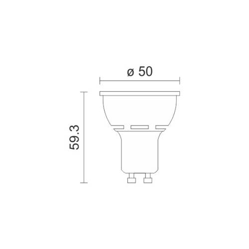ΛΑΜΠΤΗΡAΣ LED GU10 7W 6000K DIMMABLE