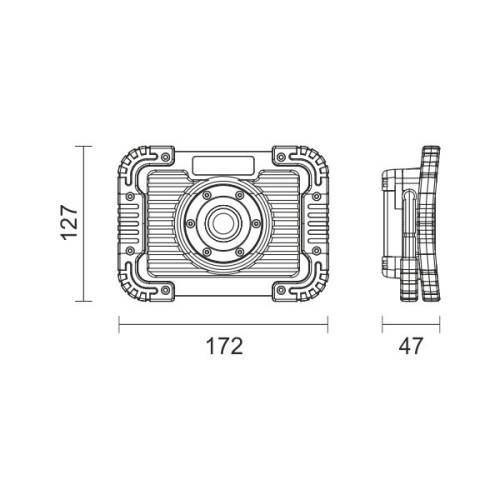 ΦΟΡΗΤΟΣ ΠΡΟΒΟΛΕΑΣ LED ΕΡΓΑΣΙΑΣ COB 10W 6000K