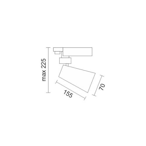 SPOT ΡΑΓΑΣ LED ΡΥΘΜΙΖΟΜΕΝΟ 30W 3000K