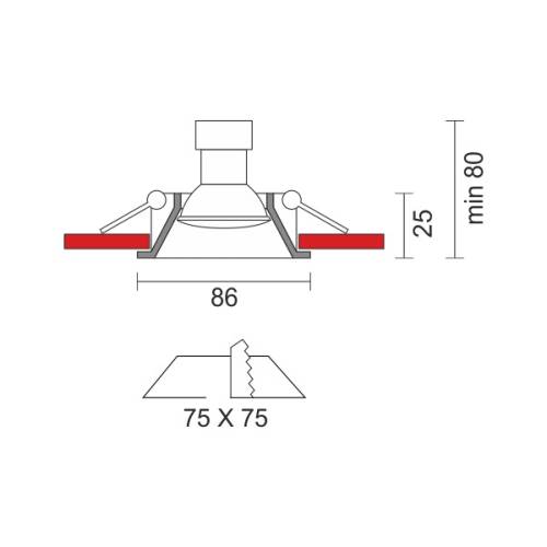 ΧΩΝΕΥΤΟ ΠΛΑΣΤΙΚΟ ΤΕΤΡΑΓΩΝΟ ΜΑΥΡΟ