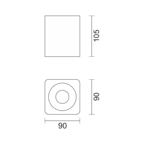 ΠΛΑΦΟΝΙΕΡΕΣ ΟΡΟΦΗΣ ΠΛΑΣΤΙΚΕΣ GU10