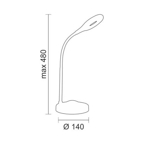 ΦΩΤΙΣΤΙΚΟ LED ΓΡΑΦΕΙΟΥ 5W 4000K / 6000K