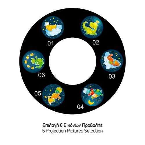 ΦΩΤΙΣΤΙΚΟ ΝΥΚΤΟΣ LED ΜΕ ΠΡΟΤΖΕΚΤΟΡΑ 3W