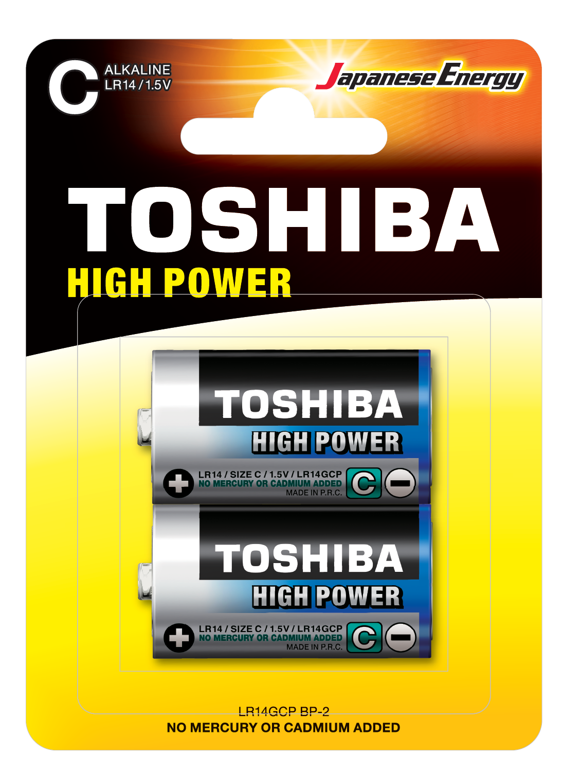 Toshiba High Power C (blister 2 pcs) - LR14GCP BP-2