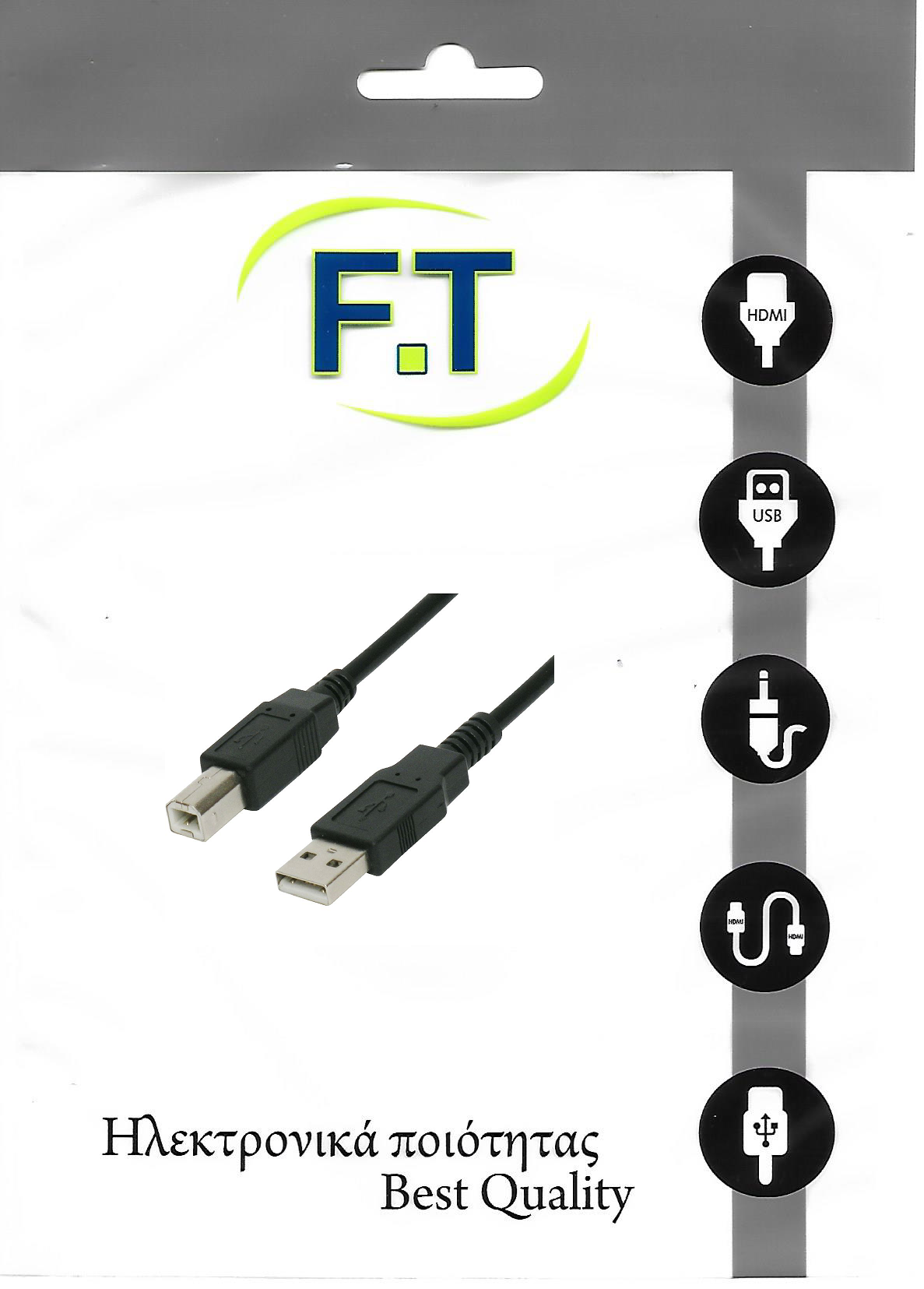 FTT16-601 ΚΑΛΩΔΙΩΣΗ USB A-B Version2 1.5m