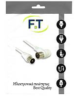 FTT16-210 WHITE Καλωδίωση TV-VIDEO Αρσ-Γωνιακό Θηλ RF 3c2v 1.5M